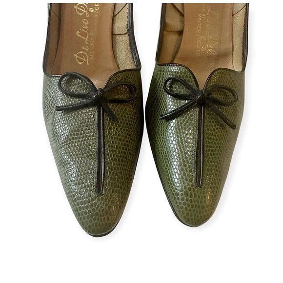 Vintage DeLiso Debs by Palter DeLiso Green Pumps, Size  7 AAA - Picture 9 of 16